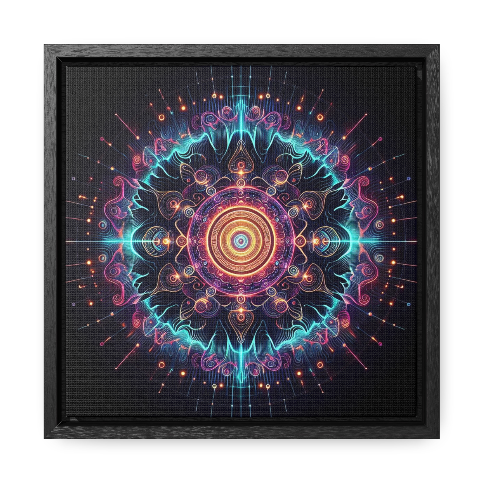 "Stellar Pulse" Gallery Canvas Wraps, Square Frame