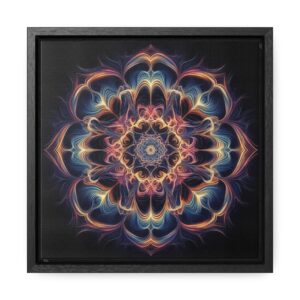"Luminous Bloom" Gallery Canvas Wraps, Square Frame