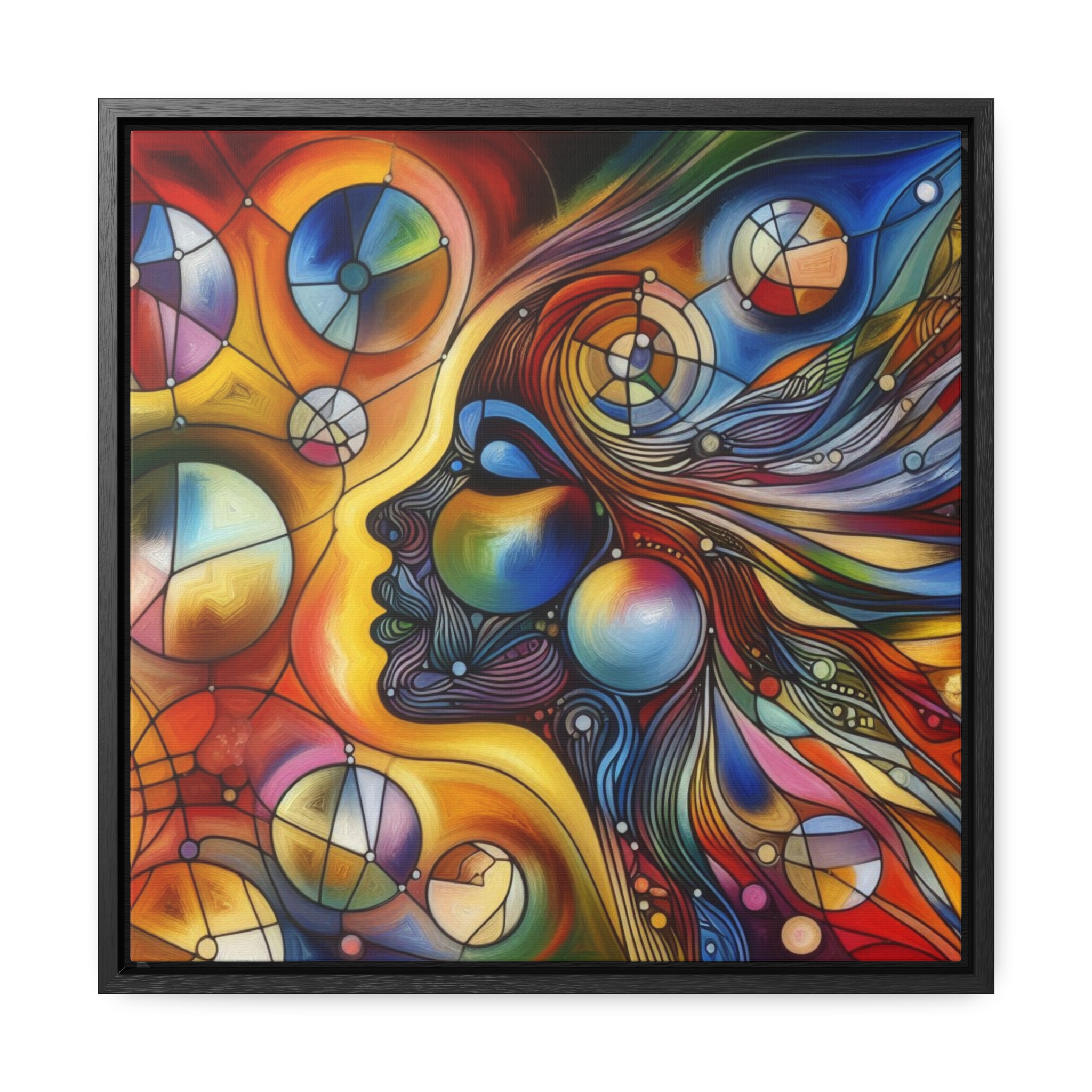 "Harmonic Vibes from the Soul" Gallery Canvas Wraps, Square Frame