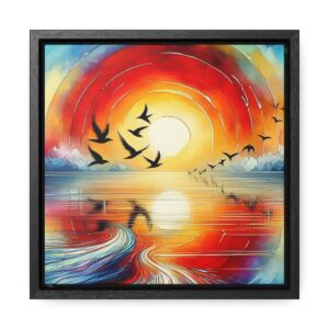 "Echoes of the Infinite" Gallery Canvas Wraps, Square Frame