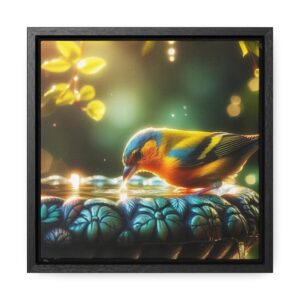 "Serenity's Sip " Gallery Canvas Wraps, Square Frame