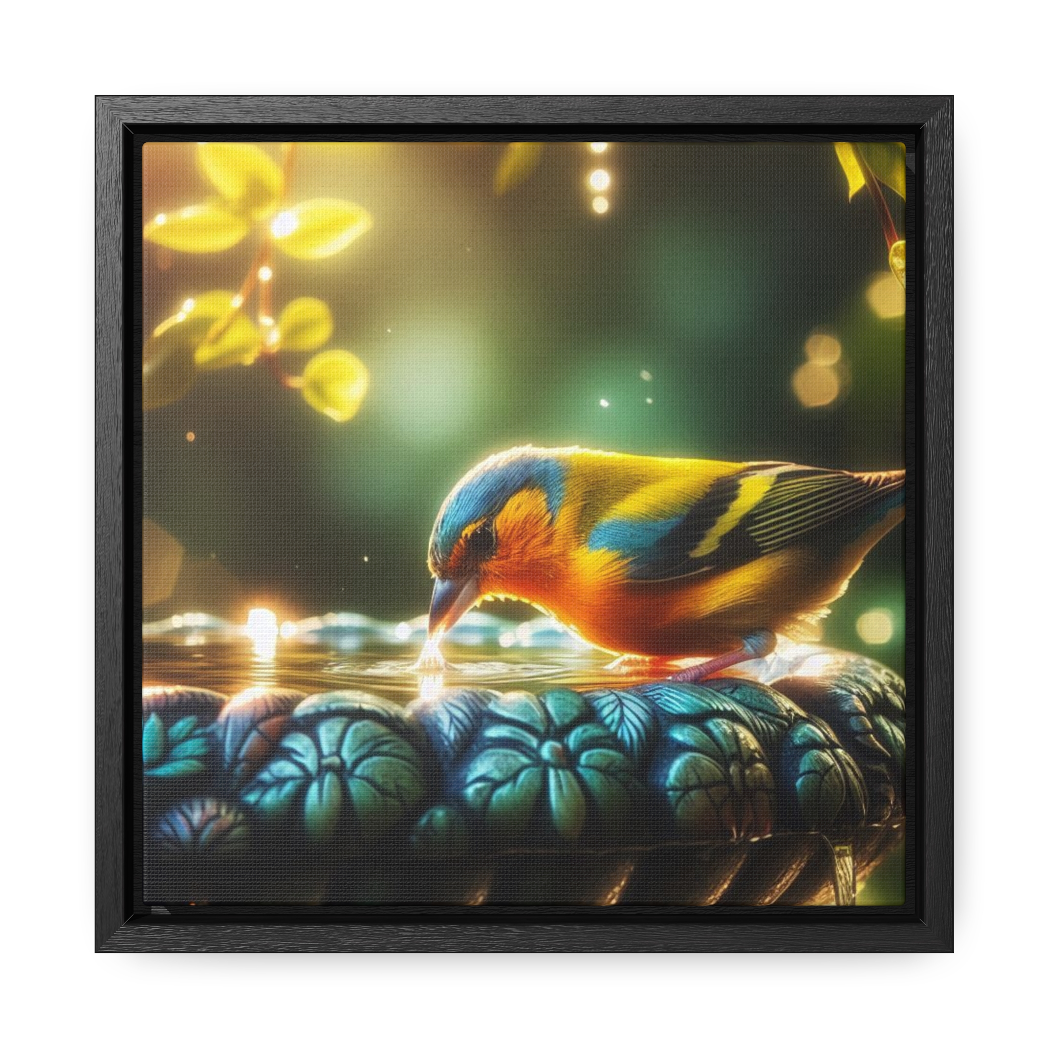 "Serenity's Sip " Gallery Canvas Wraps, Square Frame