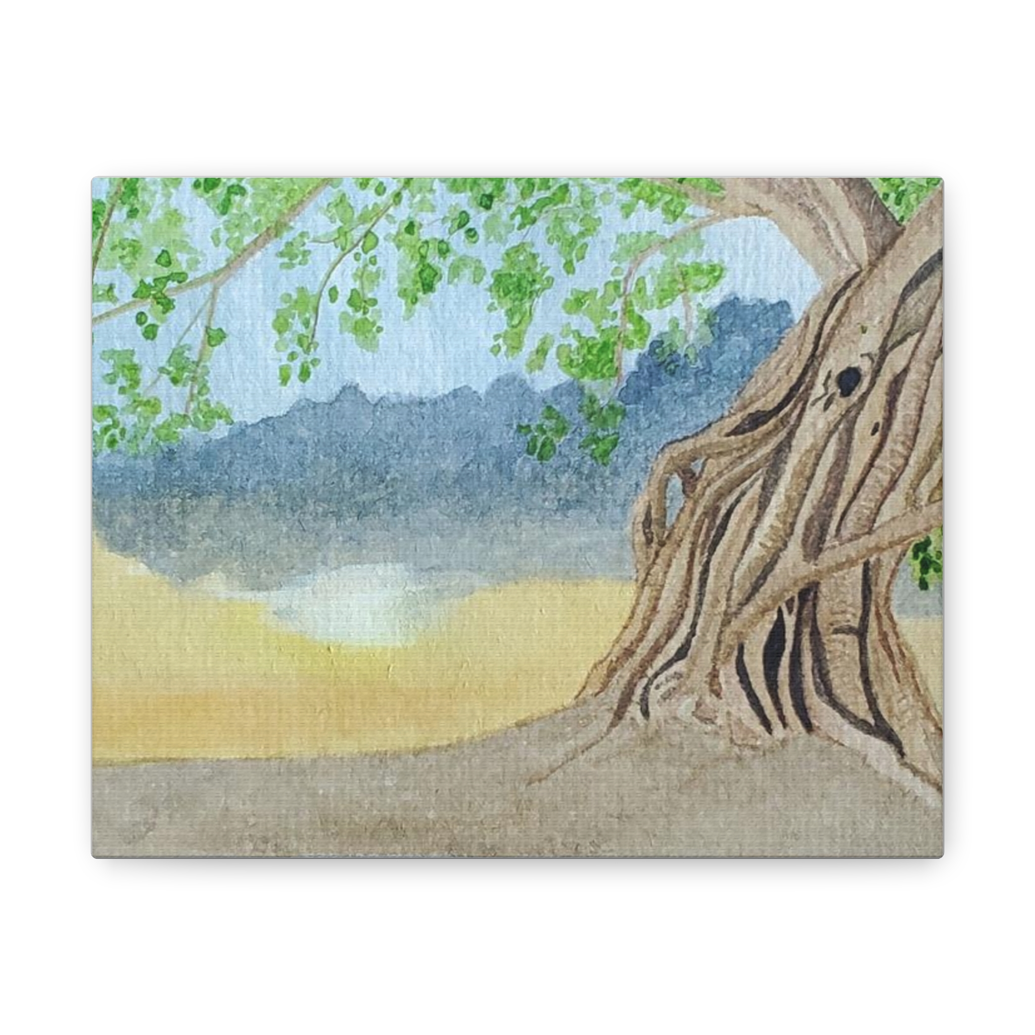 Tree Painting, Canvas Print 5x7 or 8x10 or 12x16