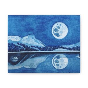 Moonlight Painting, Canvas Print 5x7 or 8x10 or 12x16